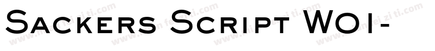 Sackers Script W01字体转换
